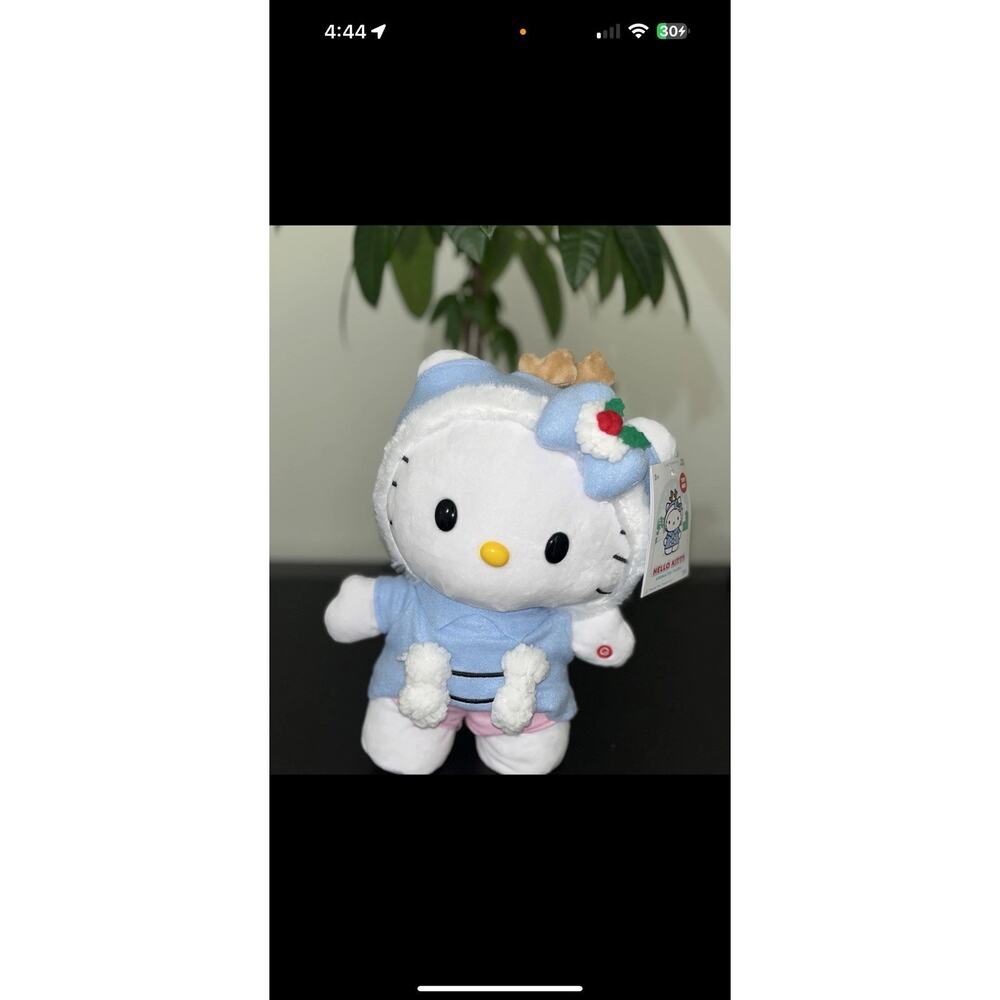 Hello Kitty 2025 Reindeer Side Stepper Plush CVS Exclusive 13” NWT Watch Video